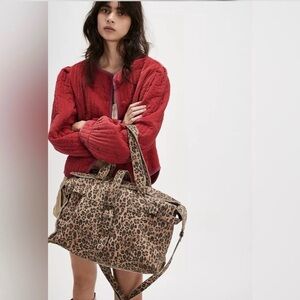 Free People Leopard Print Tote Bag